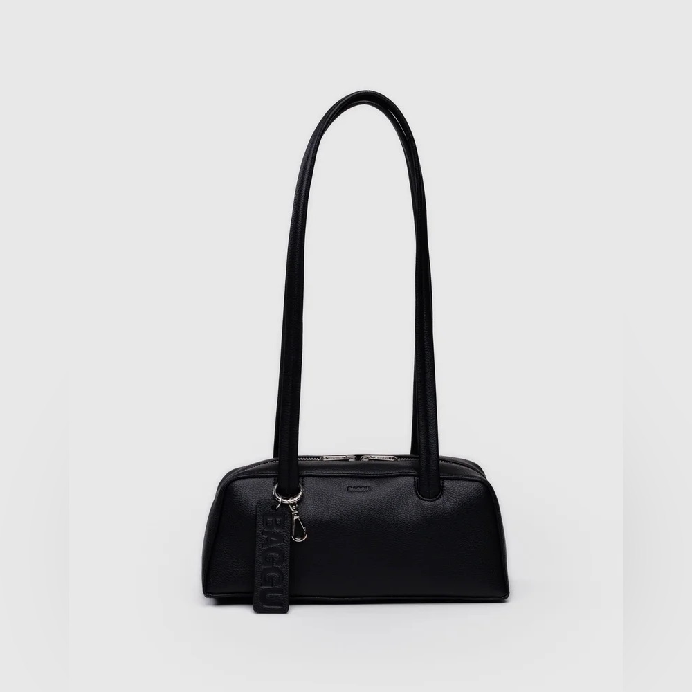 Baggu Small Recycled Leather Bowler Bag